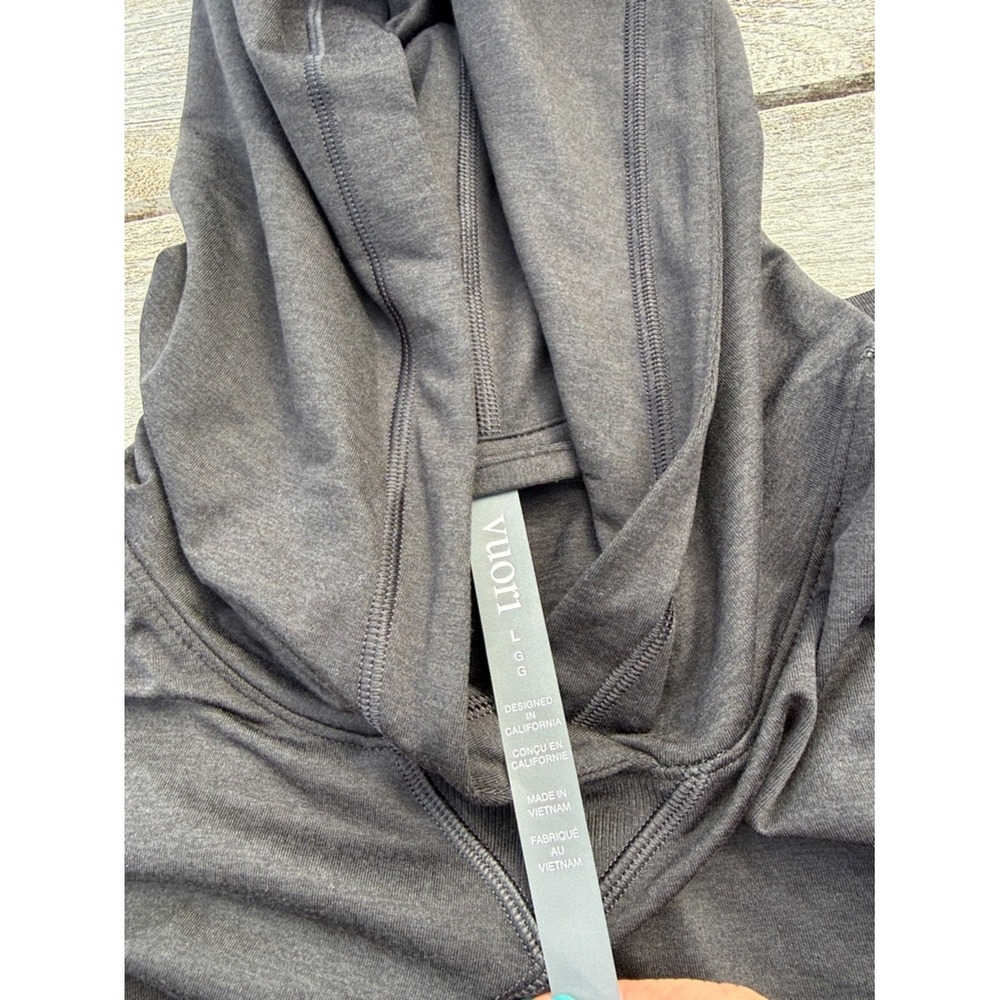 Vuori Halo Modern Pullover Hoodie Black Heather Women's Large NWT 🖤✨ - Picture 5 of 5